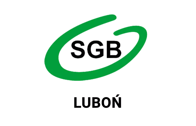 Logo lubońskiej placówki banku spółdzielczego
