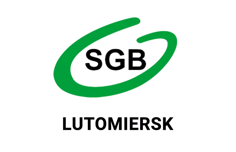 Logo lutomierskiej placówki banku spółdzielczego