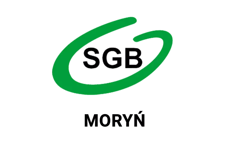 Logo moryńskiej placówki banku spółdzielczego
