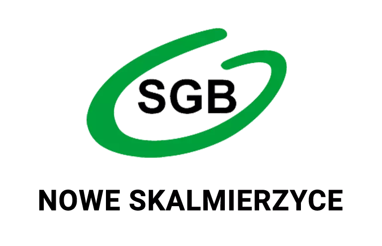 Logo oddziału banku spółdzielczego w Nowych Skalmierzycach