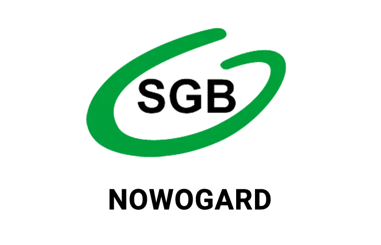 Logo nowogardzkiej placówki banku spółdzielczego
