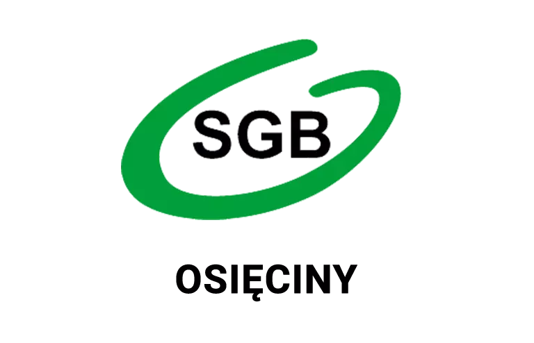 Logo osięcińskiej placówki banku spółdzielczego