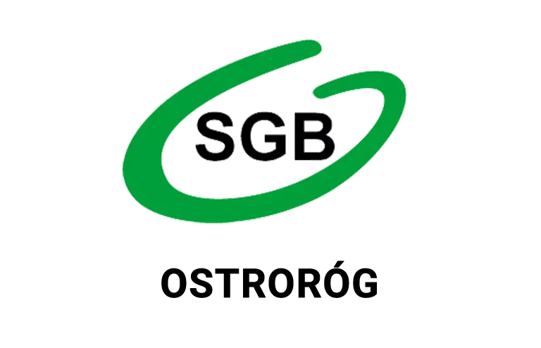 Logo ostrorogskiej placówki banku spółdzielczego