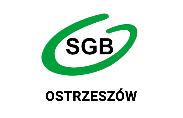Logo ostrzeszowskiej placówki banku spółdzielczego