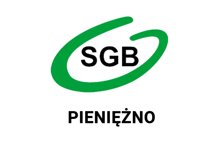 Logo pieniężnieńskiej placówki banku spółdzielczego