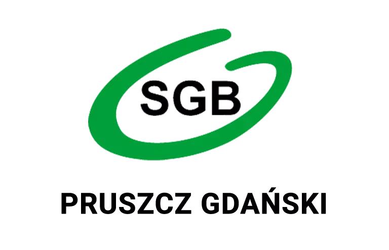 Logo oddziału banku spółdzielczego w Pruszczu Gdańskim