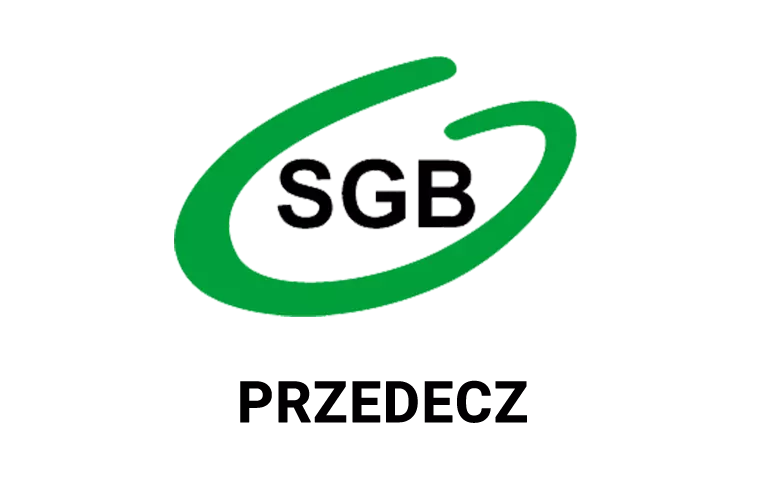 Logo przedeckiej placówki banku spółdzielczego