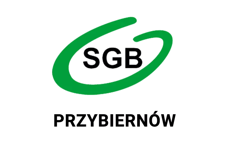 Logo przybiernowej placówki banku spółdzielczego