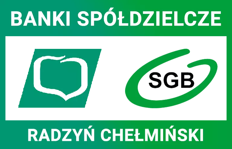 Logo oddziału banku spółdzielczego Radzyń Chełmiński