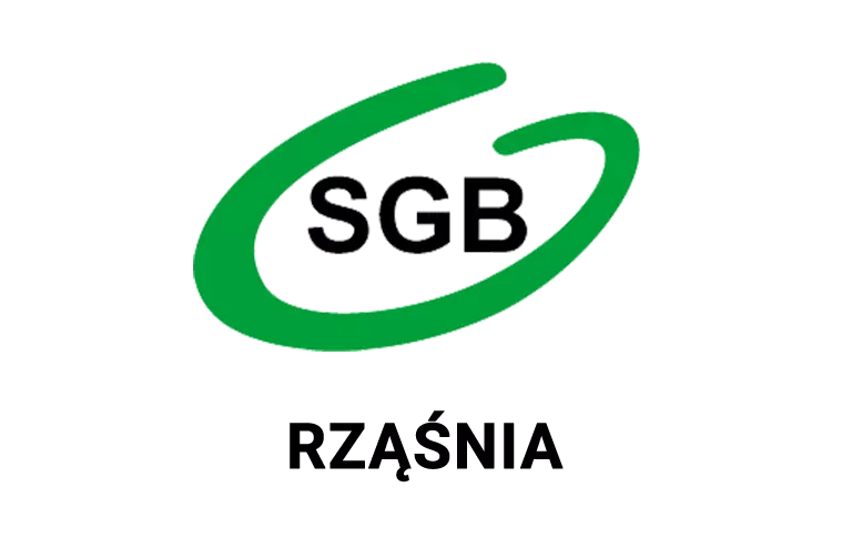 Logo rząśniańskiej placówki banku spółdzielczego