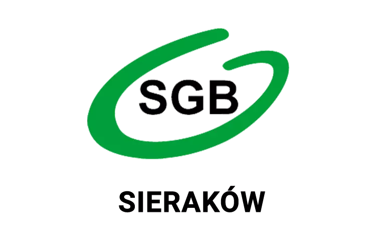 Logo sierakowskiej placówki banku spółdzielczego