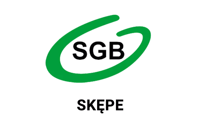 Logo oddziału banku spółdzielczego w Skępem