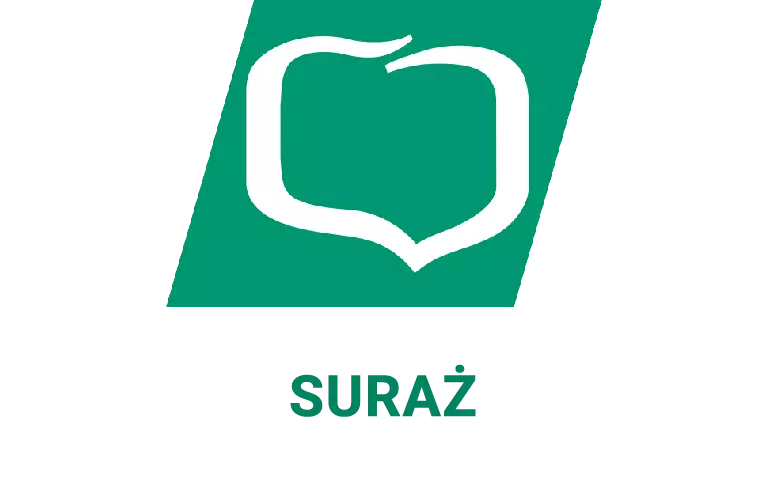 Logo surażskiej placówki banku spółdzielczego (BPS)