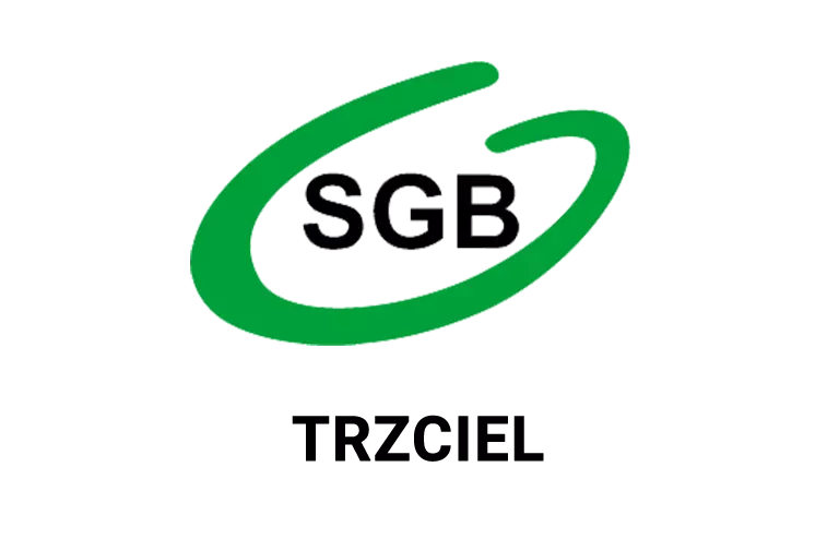 Logo oddziału banku spółdzielczego w Trzcielu