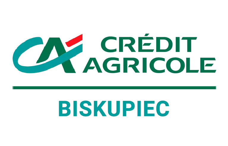 Logo oddziału Credit Agricole w Biskupcu