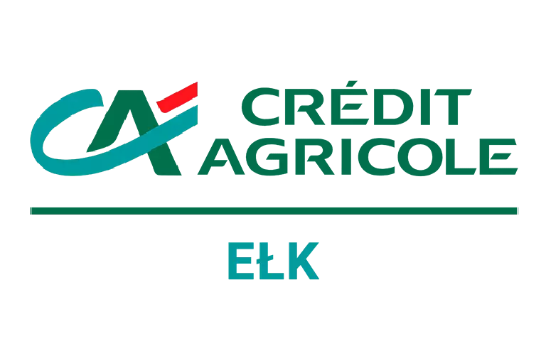 Logo oddziału Credit Agricole w Ełku