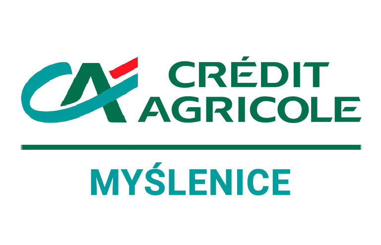Logo oddziału Credit Agricole w Myślenicach