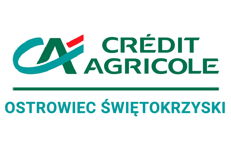 Logo oddziału Credit Agricole w Ostrowcu Świętokrzyskim