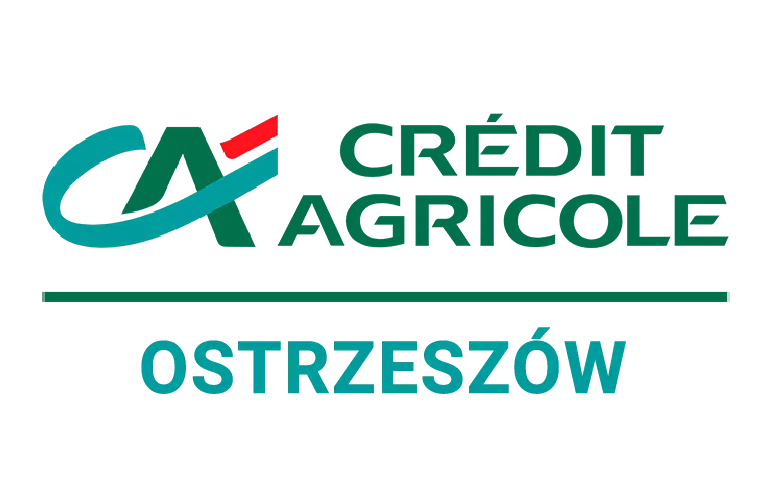Logo oddziału Credit Agricole w Ostrzeszowie