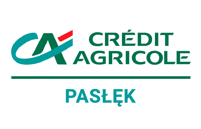 Logo oddziału Credit Agricole w Pasłęku