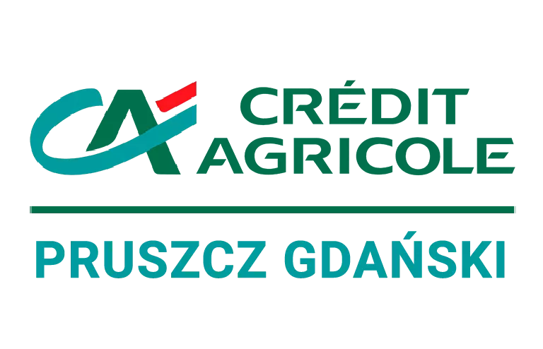 Logo oddziału Credit Agricole w Pruszczu Gdańskim