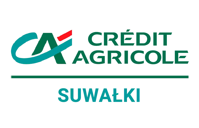 Logo oddziału Credit Agricole w Suwałkach