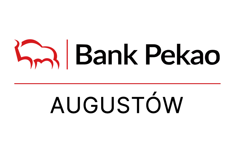 Logo augustowskiej placówki Banku Pekao