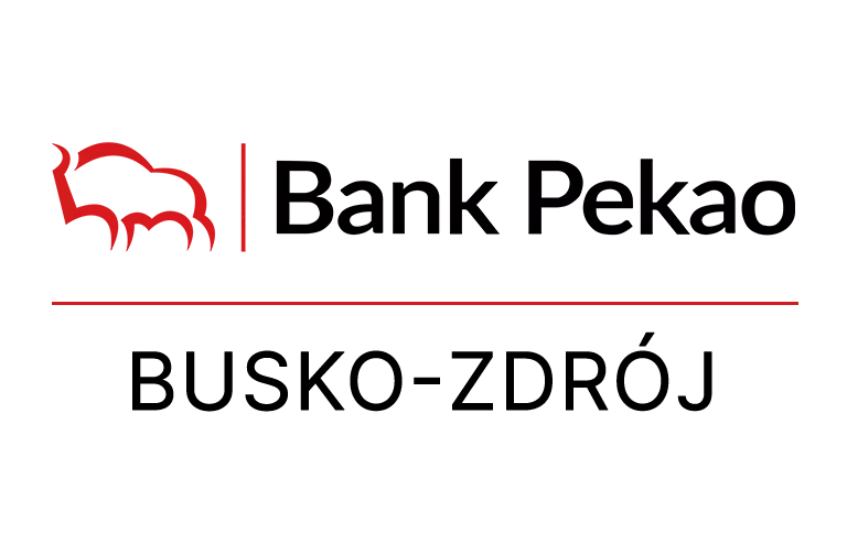 Logo buskiozdrojskiej placówki Banku Pekao