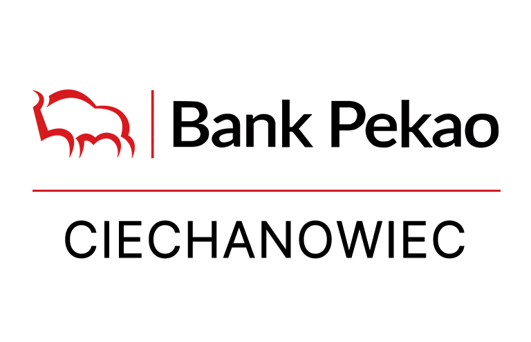 Logo ciechanowieckiej placówki Banku Pekao