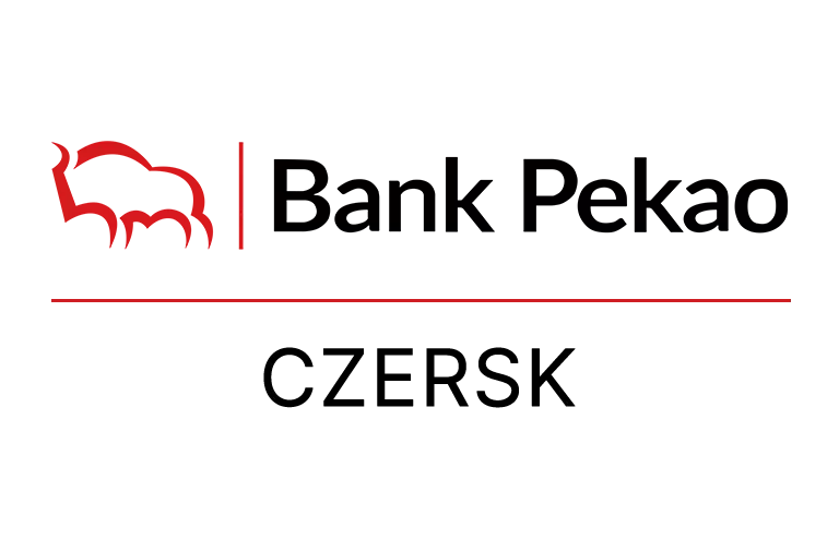 Logo czerskiej placówki Banku Pekao