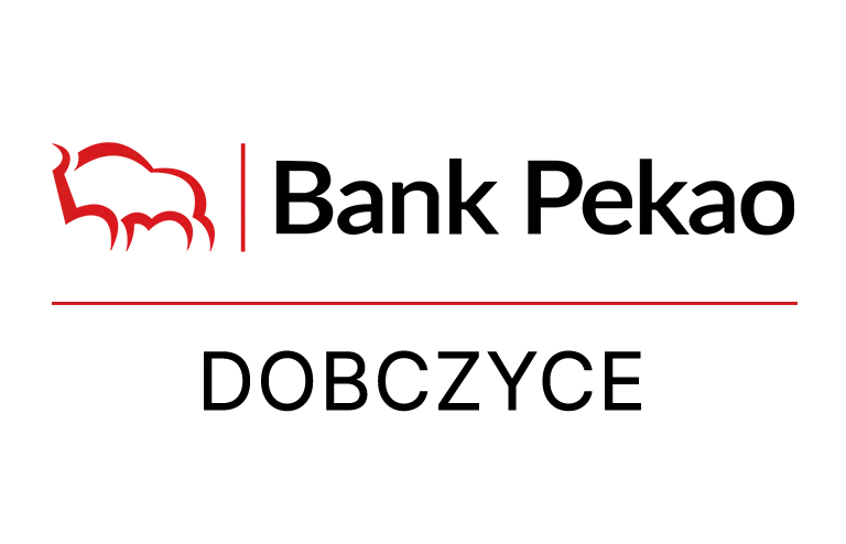 Logo dobczyckiej placówki Banku Pekao