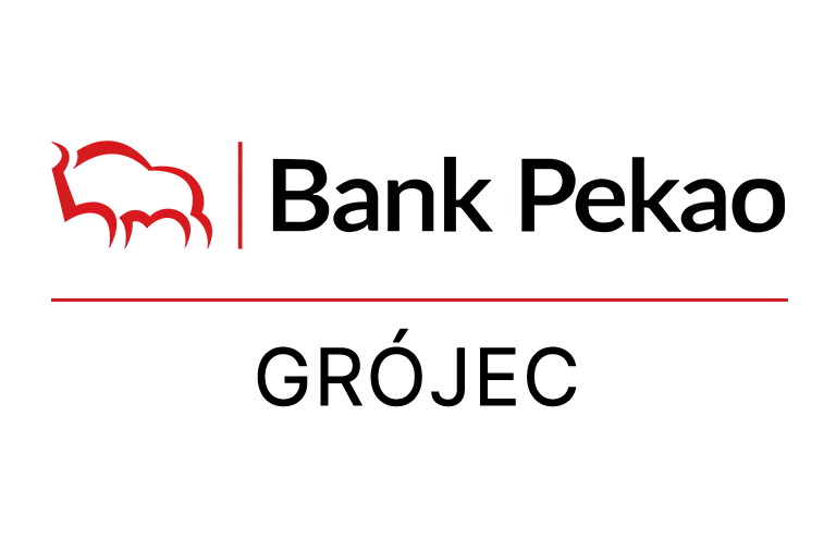 Logo grójeckiej placówki Banku Pekao