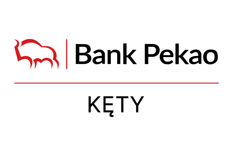 Logo kęckiej placówki Banku Pekao