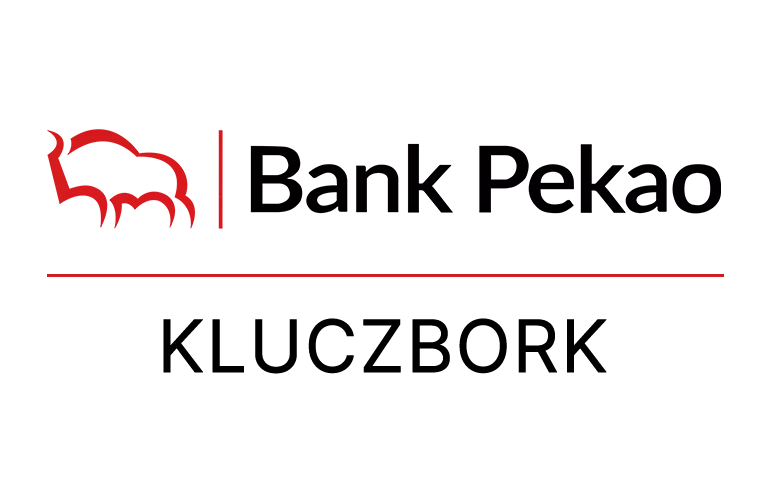 Logo kluczborskiej placówki Banku Pekao