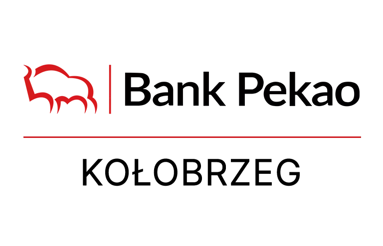 Logo kołobrzeskiej placówki Banku Pekao