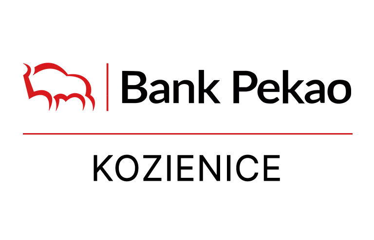 Logo kozienickiej placówki Banku Pekao