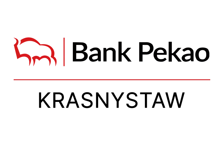 Logo krasnostawskiej placówki Banku Pekao