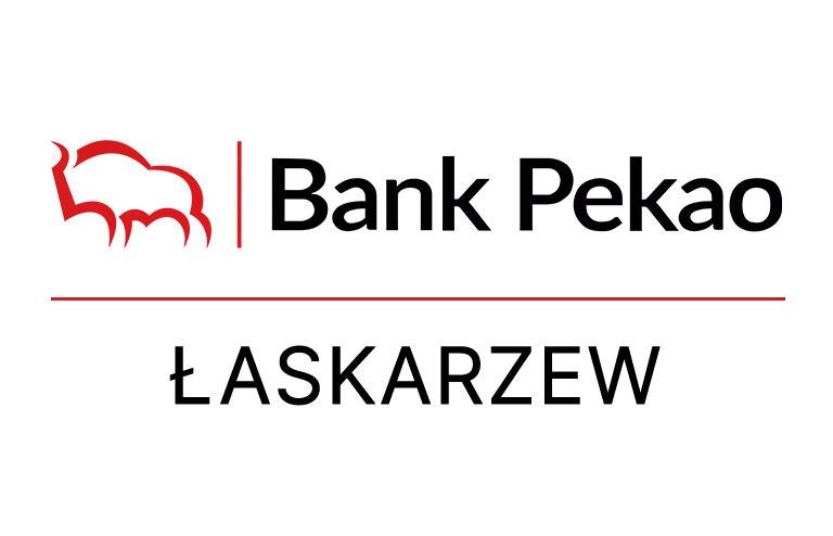 Logo łaskarzewskiej placówki Banku Pekao