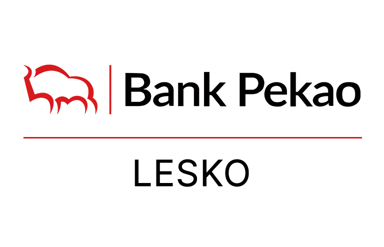 Logo leskiej placówki Banku Pekao