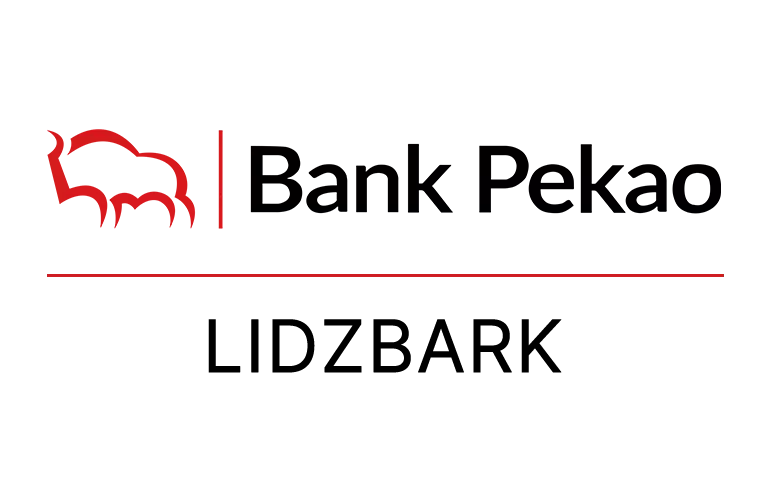 Logo lidzbarskiej placówki Banku Pekao