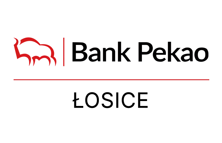 Logo łosickiej placówki Banku Pekao