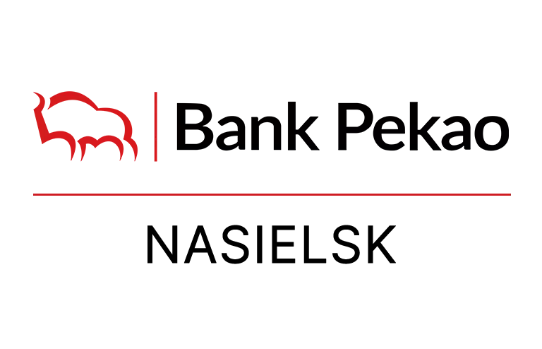 Logo nasielskiej placówki Banku Pekao