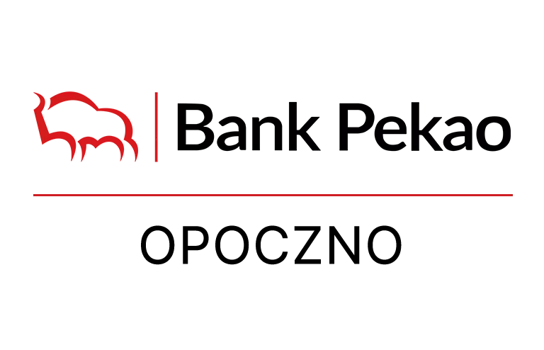 Logo opoczyńskiej placówki Banku Pekao
