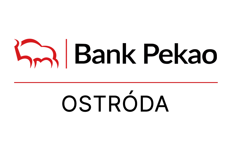 Logo ostródzkiej placówki Banku Pekao
