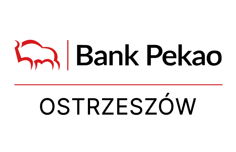 Logo ostrzeszowskiej placówki Banku Pekao