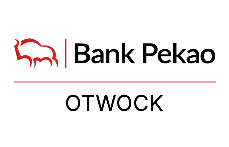 Logo otwockiej placówki Banku Pekao