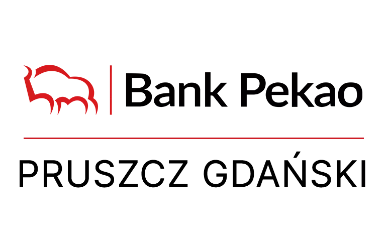 Logo pruszczańskiej placówki Banku Pekao