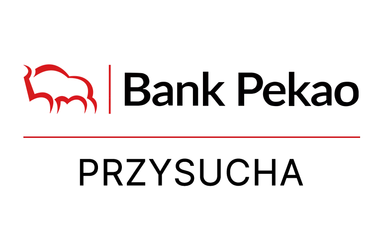 Logo przysuskiej placówki Banku Pekao