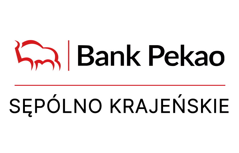 Logo sępoleńskiej placówki Banku Pekao