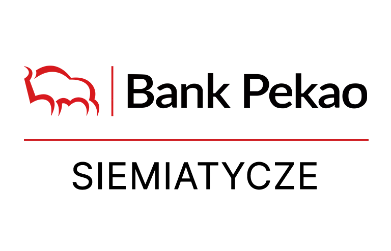Logo siemiatyckiej placówki Banku Pekao